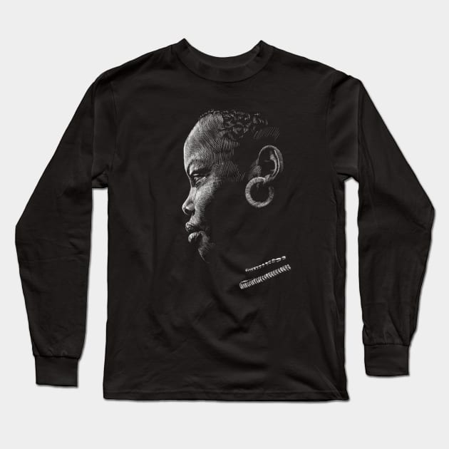 Afrikanerin Long Sleeve T-Shirt by sibosssr